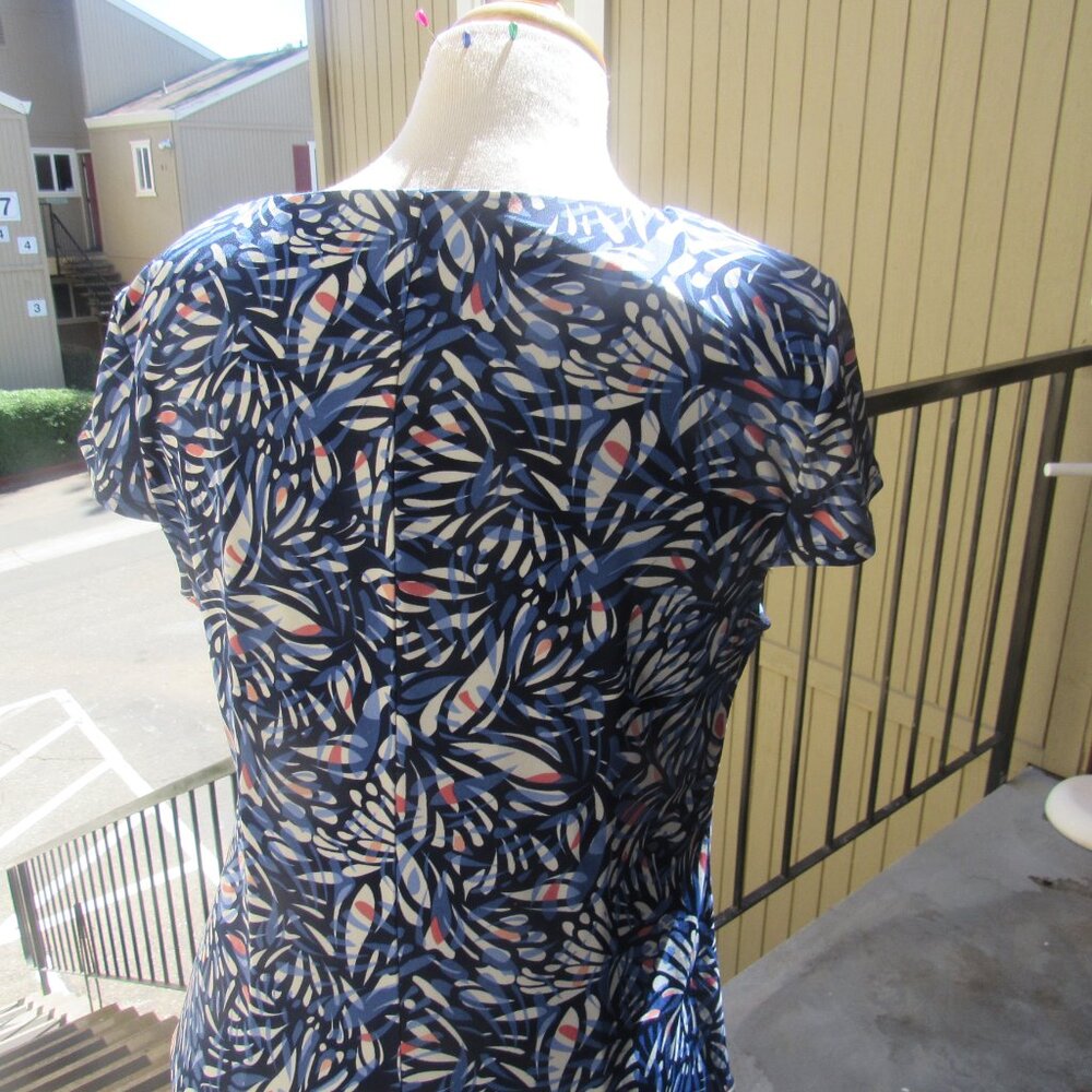 #344  WOMEN'S EASY PULL-ON DRESS WITH RUFFLES BY BONMARCHE  (SIZE 16) - Picture 3 of 3